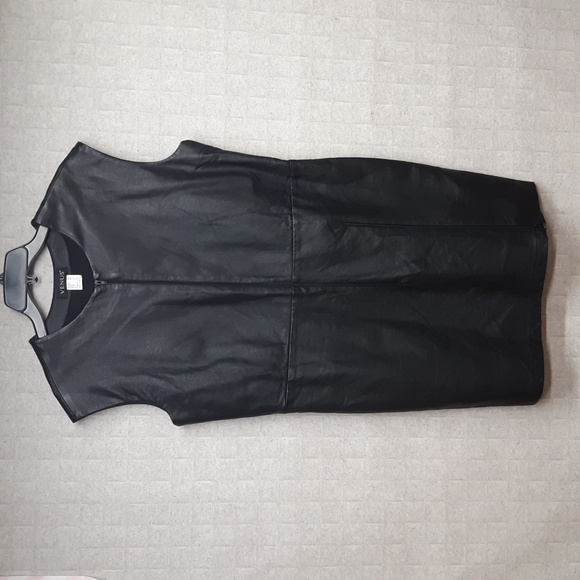 VENUS | Dresses | Venus Faux Leather Black Dress | Poshmark